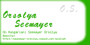 orsolya seemayer business card